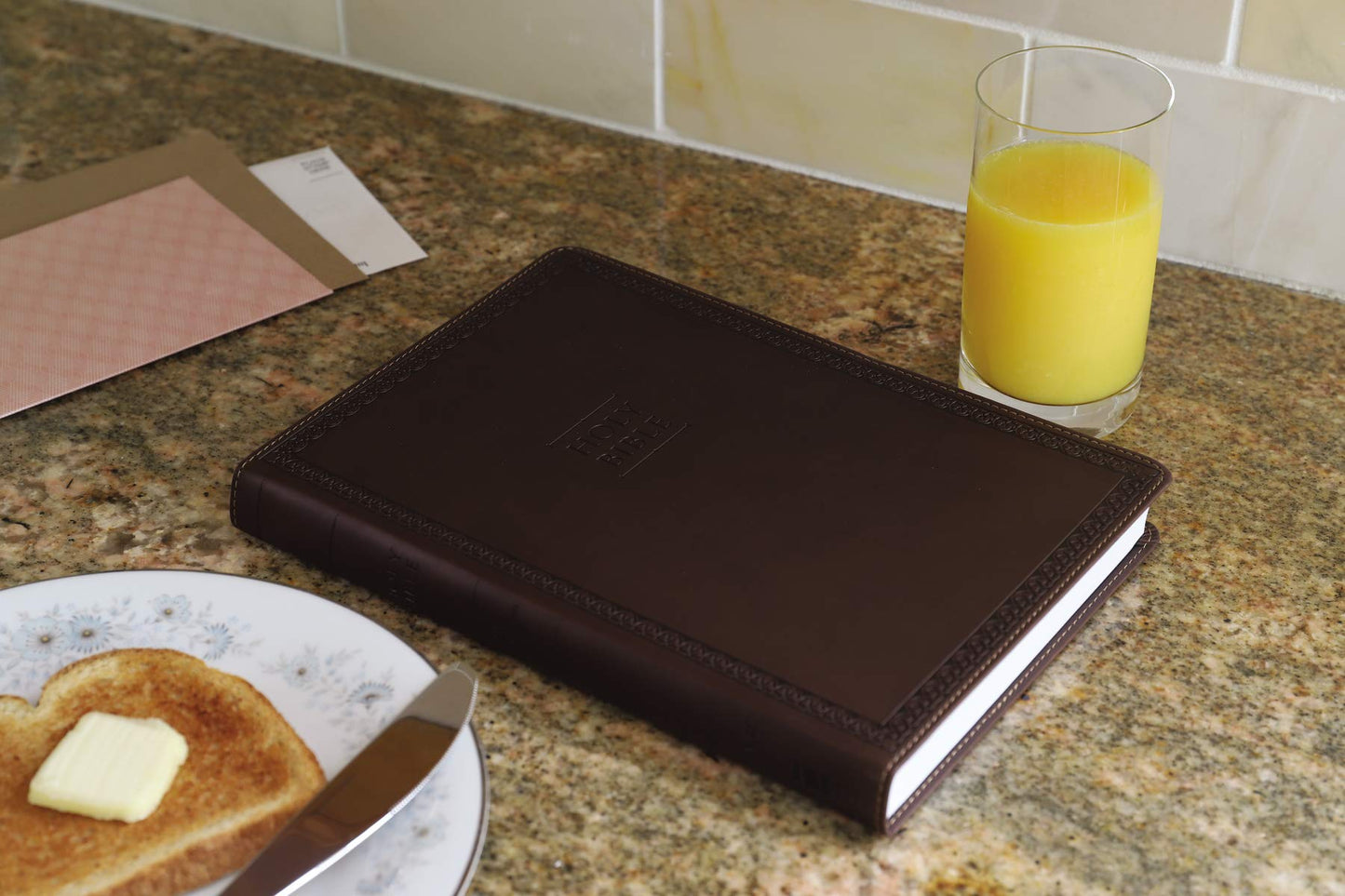 NIV, Value Thinline Bible, Large Print, Leathersoft, Brown,