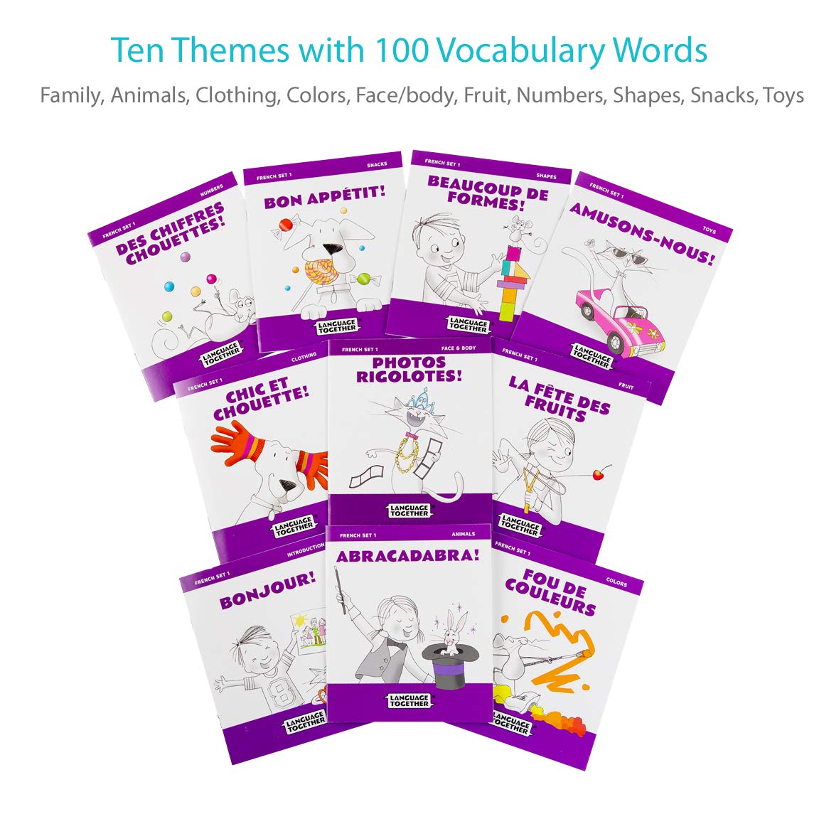 French for Kids Set 1: Beginning Books Pack - 10 First Reade