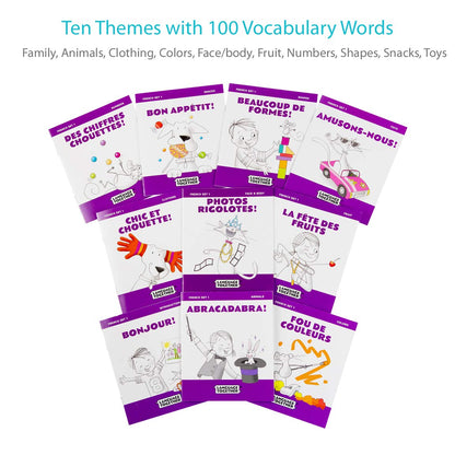 French for Kids Set 1: Beginning Books Pack - 10 First Reade