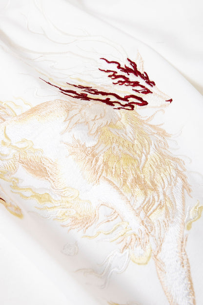 KH9229 Reindeer Embroidery Hoodie