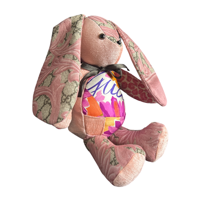 GG Logo Vintage Silk Scarf Clever Bunny