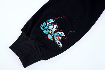 KH9033 Blue Kirin Embroidery Hoodie