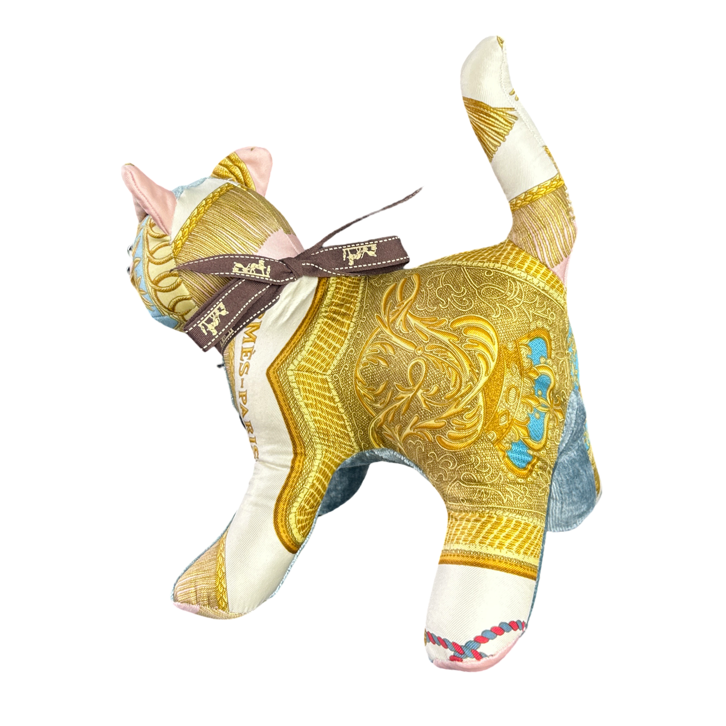 Poste et Cavalerie Vintage Silk Scarf Charming Kitten