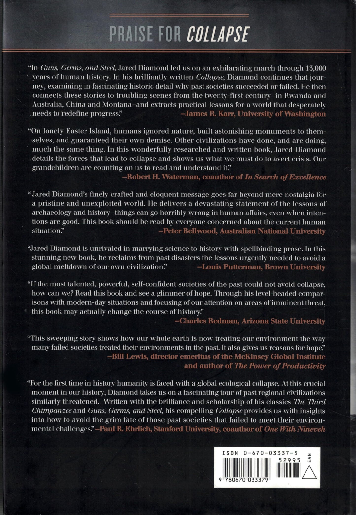 Collapse: How Societies Choose to Fail or Succeed by Diamond