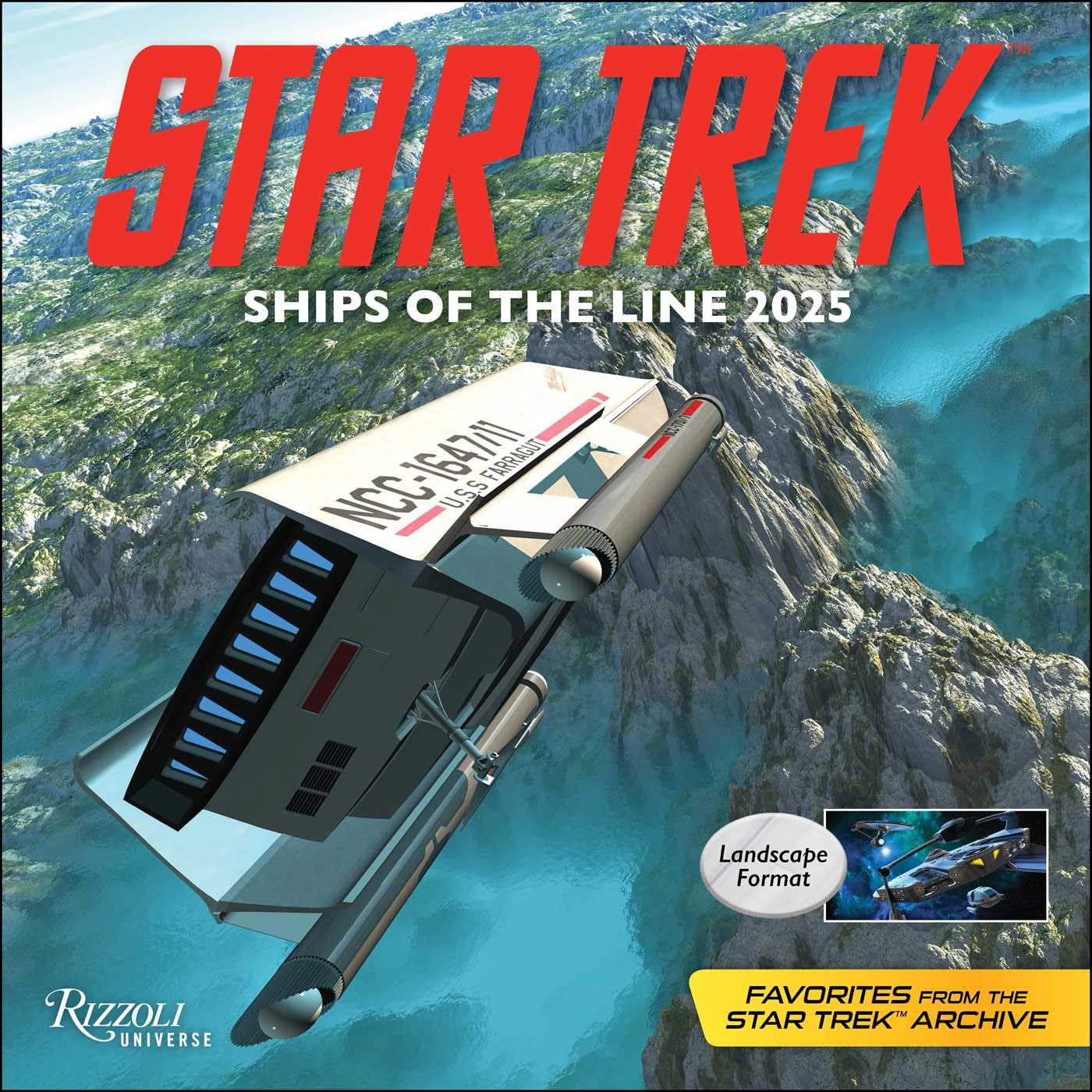 Star Trek Ships of the Line 2025 Wall Calendar by CBS