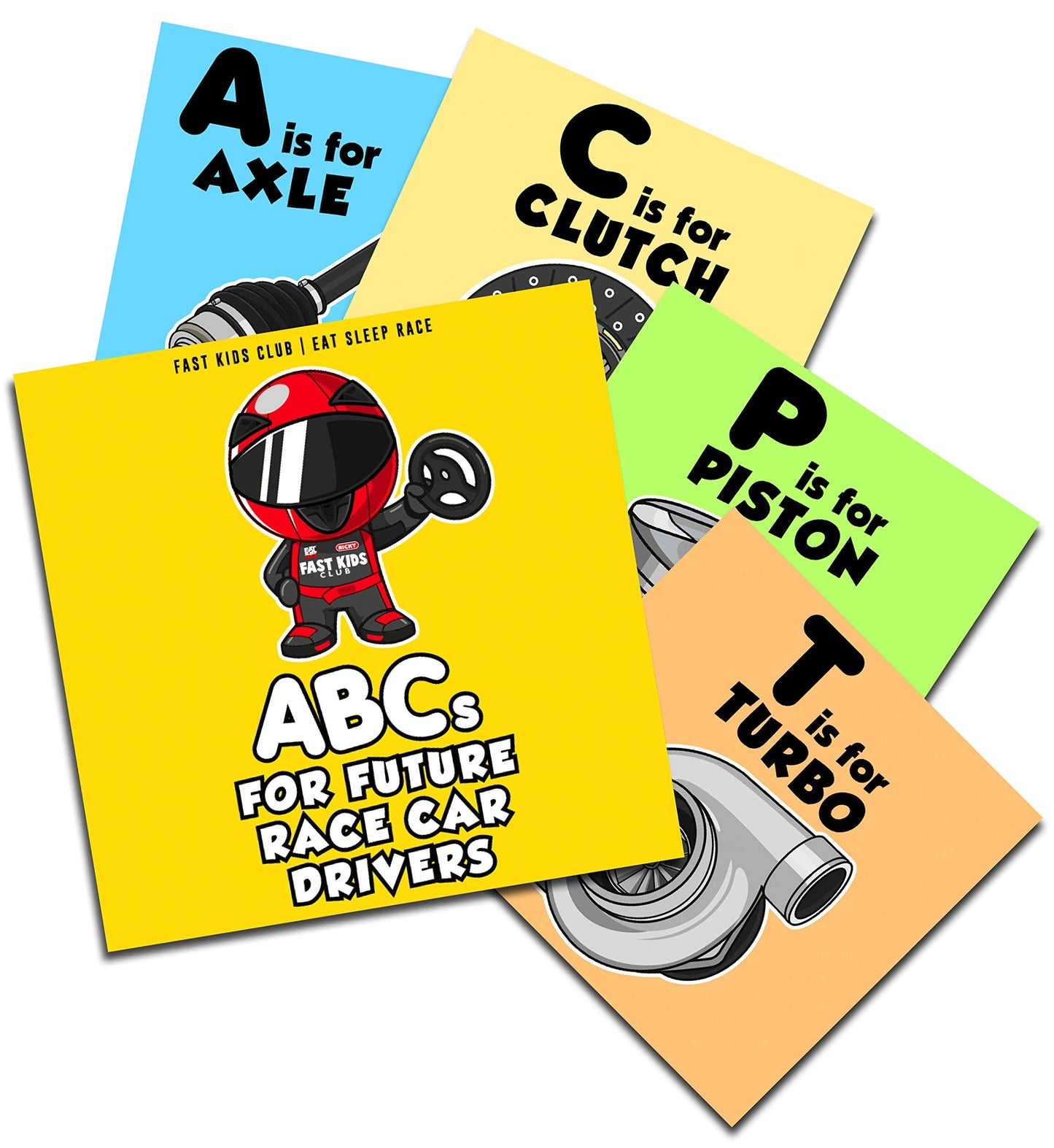 ABC's For Future Race Car Drivers Alphabet Book (Baby Book,