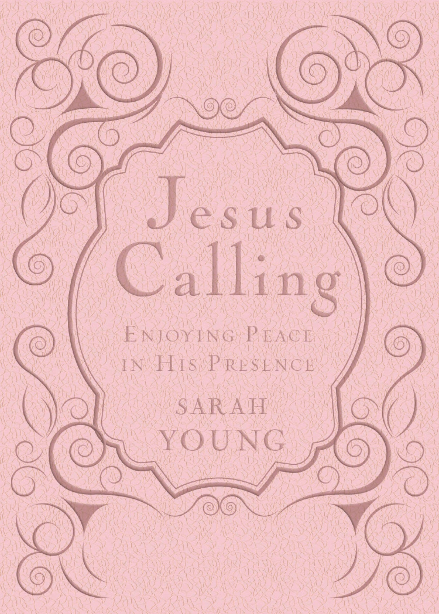 Jesus Calling, Pink Leathersoft, with Scripture References;