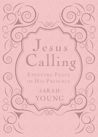 Jesus Calling, Pink Leathersoft, with Scripture References;