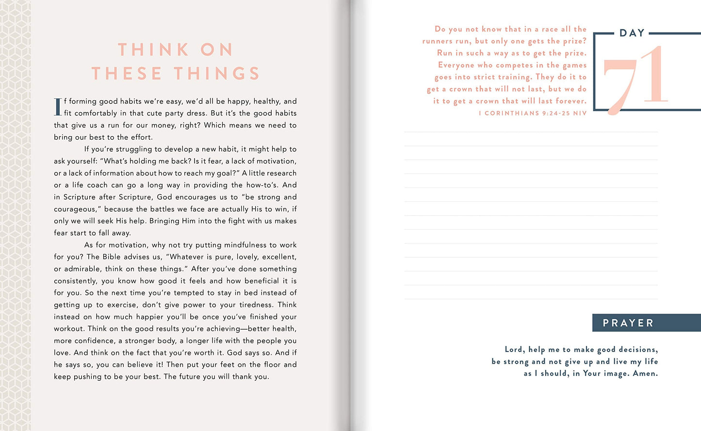 100 Days of Joy and Strength: A Devotional Journal by Candac