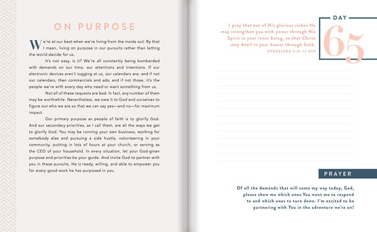 100 Days of Joy and Strength: A Devotional Journal by Candac