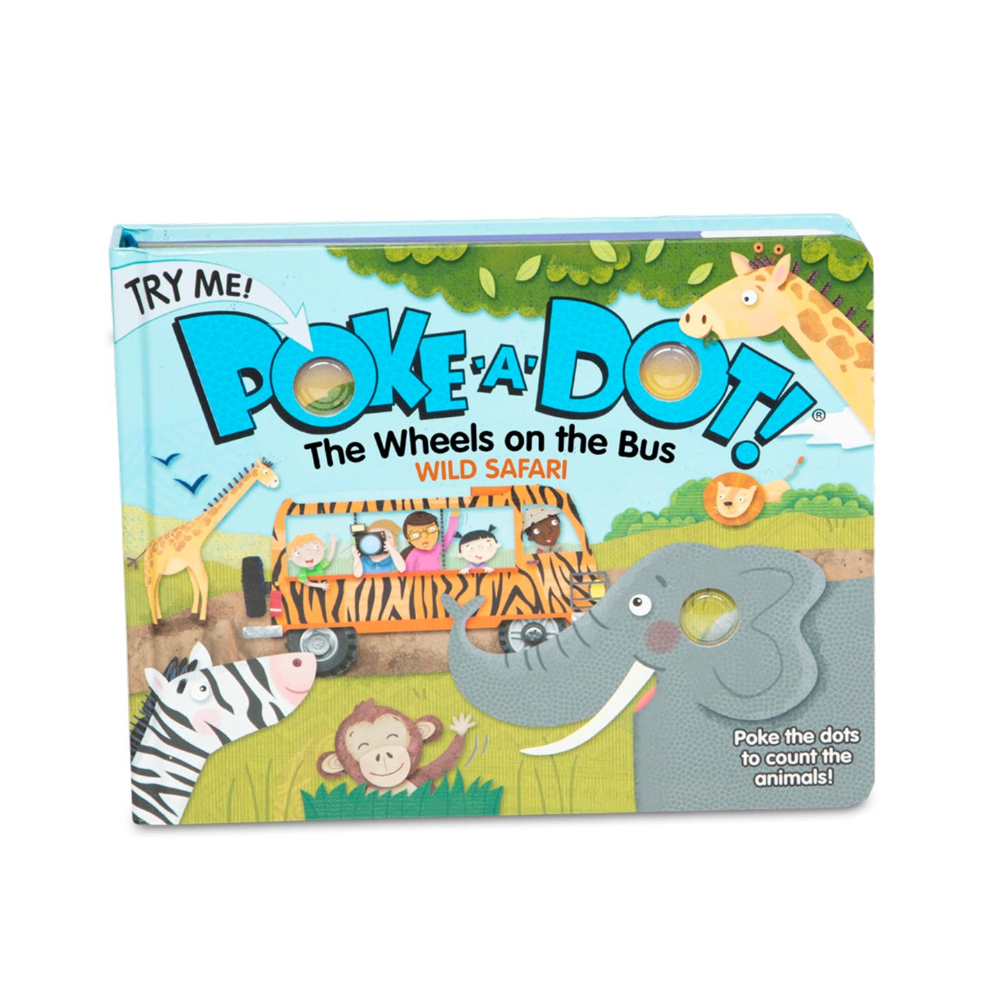 Melissa & Doug Children's Book - Poke-A-Dot: The Wheels on t