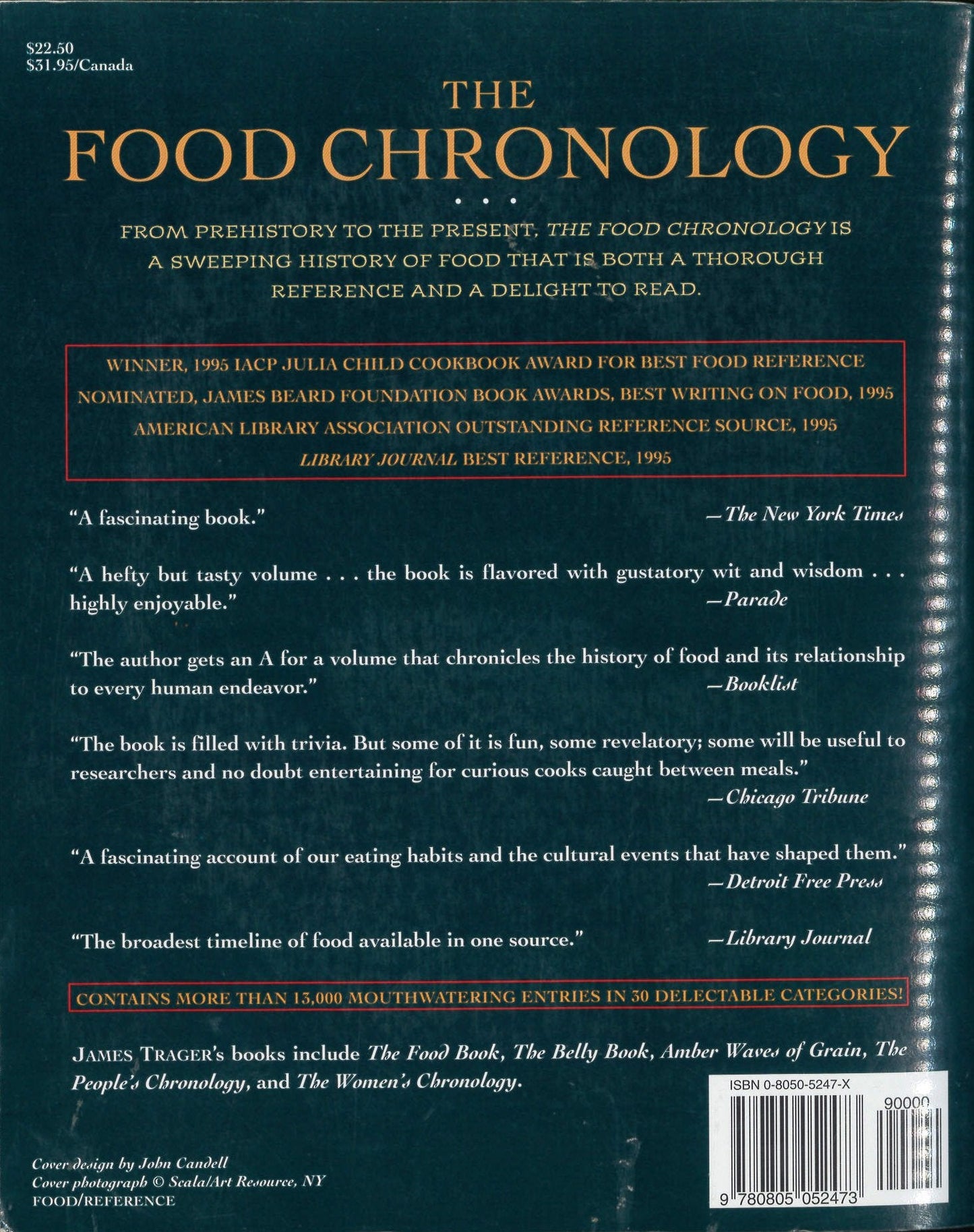 The Food Chronology: A Food Lovers Compendium of Events and