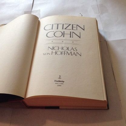 Citizen Cohn by Von Hoffman, Nicholas