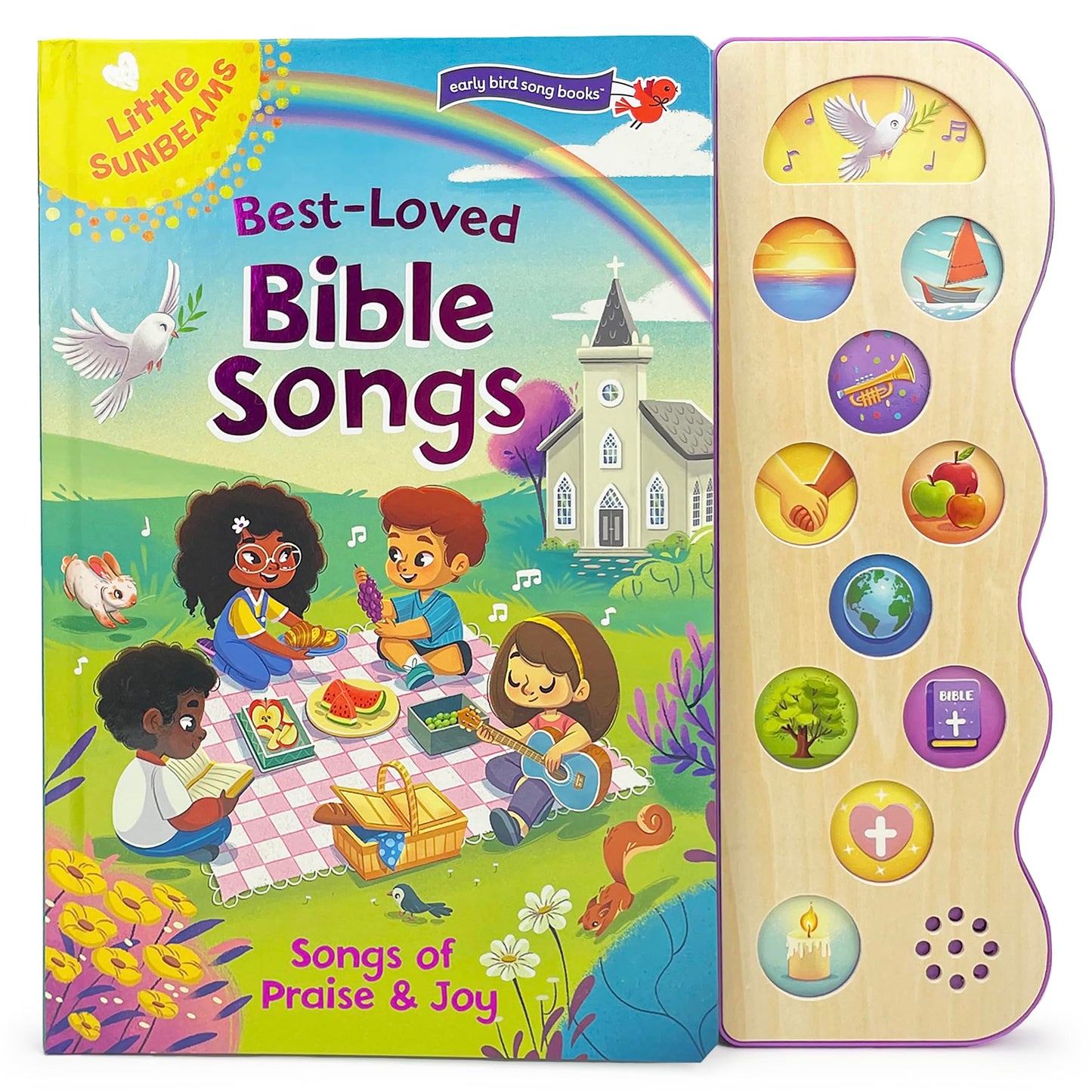 Best Loved Bible Songs - Childrens Board Book with Sing-Alon
