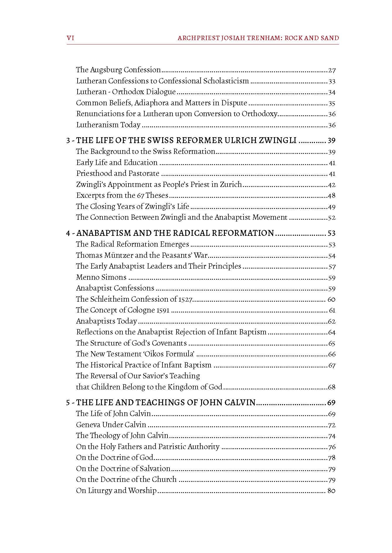 Rock and Sand: An Orthodox Appraisal of the Protestant Refor