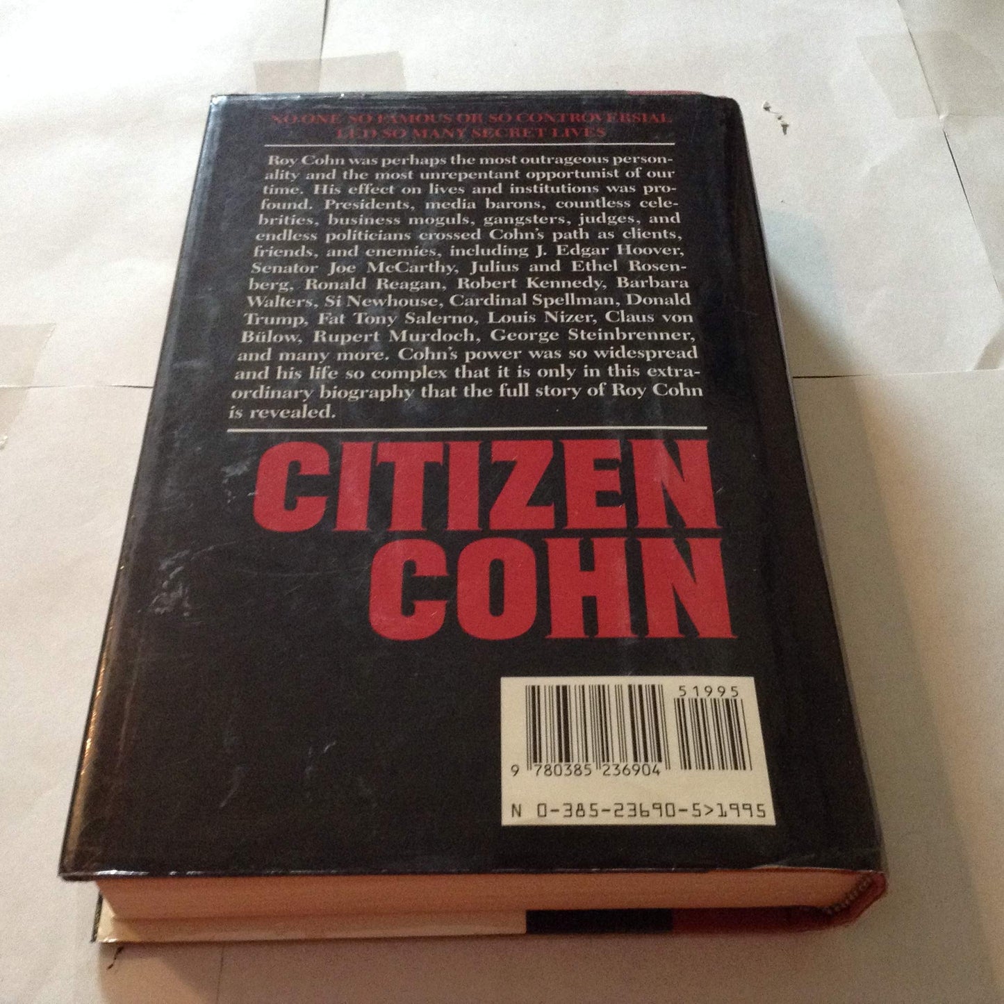 Citizen Cohn by Von Hoffman, Nicholas