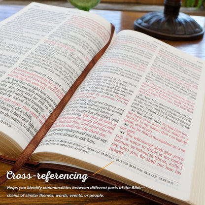 KJV Holy Bible, Giant Print Standard Size Faux Leather Red L
