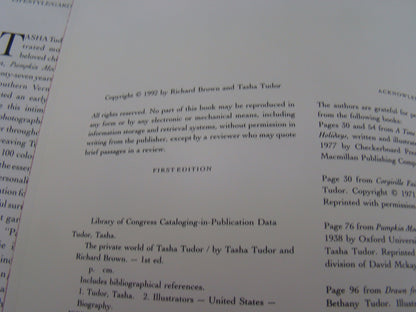 The Private World of Tasha Tudor by Tasha Tudor