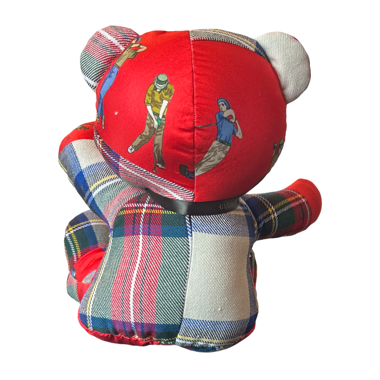 Tee Time Vintage Silk Scarf Tender Teddy Bear