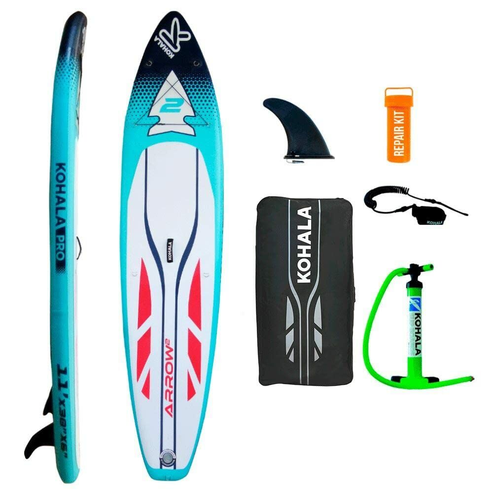 Inflatable Paddle Surf Board with Accessories Kohala Arrow 2 Blue (