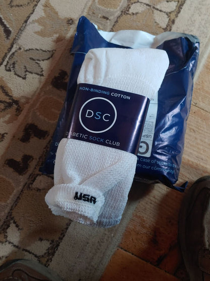 Women's Cotton Diabetic Crew Socks (6 Pair)