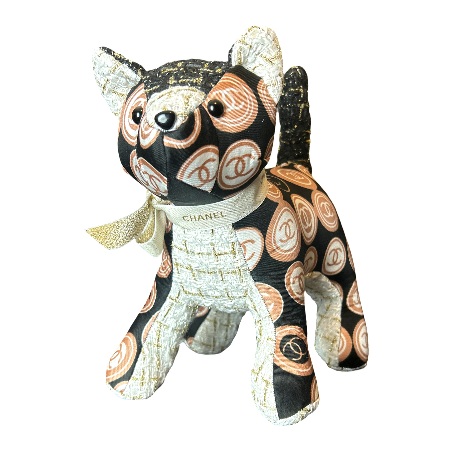 CC Monogram Vintage Silk Scarf Charming Kitten