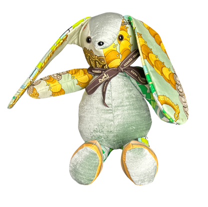 Vintage Silk Scarf Clever Bunny