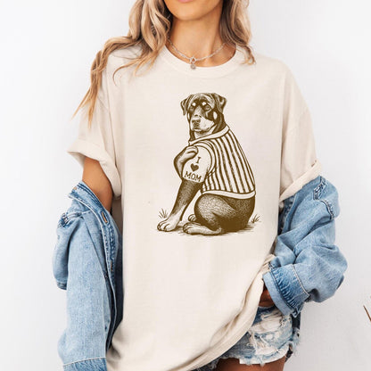 Rottweiler "I Love Mom" Tattoo Shirt