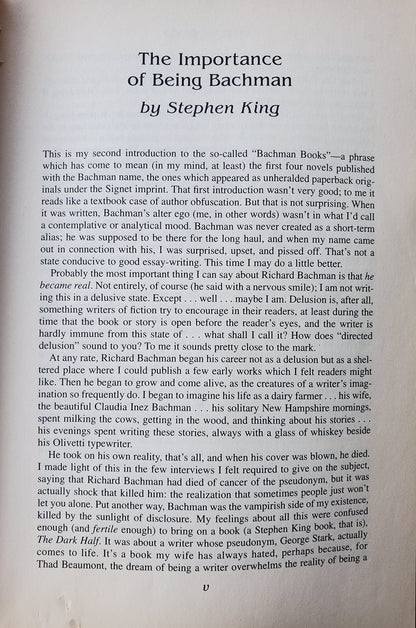 The Bachman Books: Four Early Novels by Richard Bachman, aut