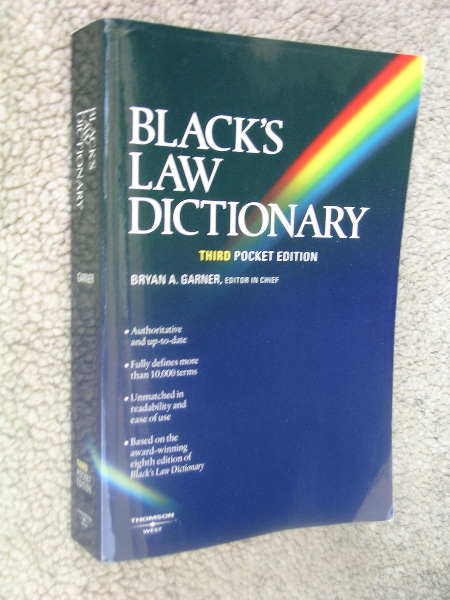 Black's Law Dictionary (Pocket), 3rd Edition by Garner, Brya