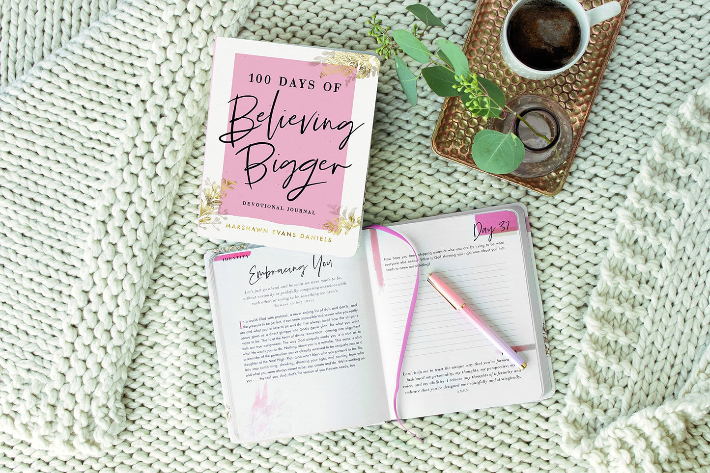 100 Days of Believing Bigger: A Devotional Journal by Marsha