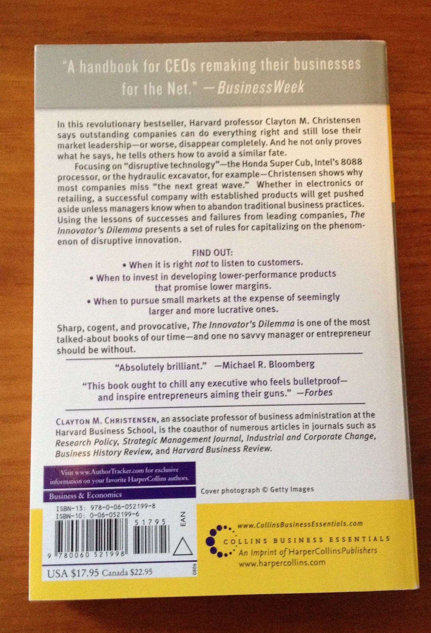 The Innovator's Dilemma: The Revolutionary Book that Will Ch