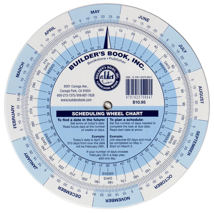 Scheduling Wheel Chart by Builders Book Inc.