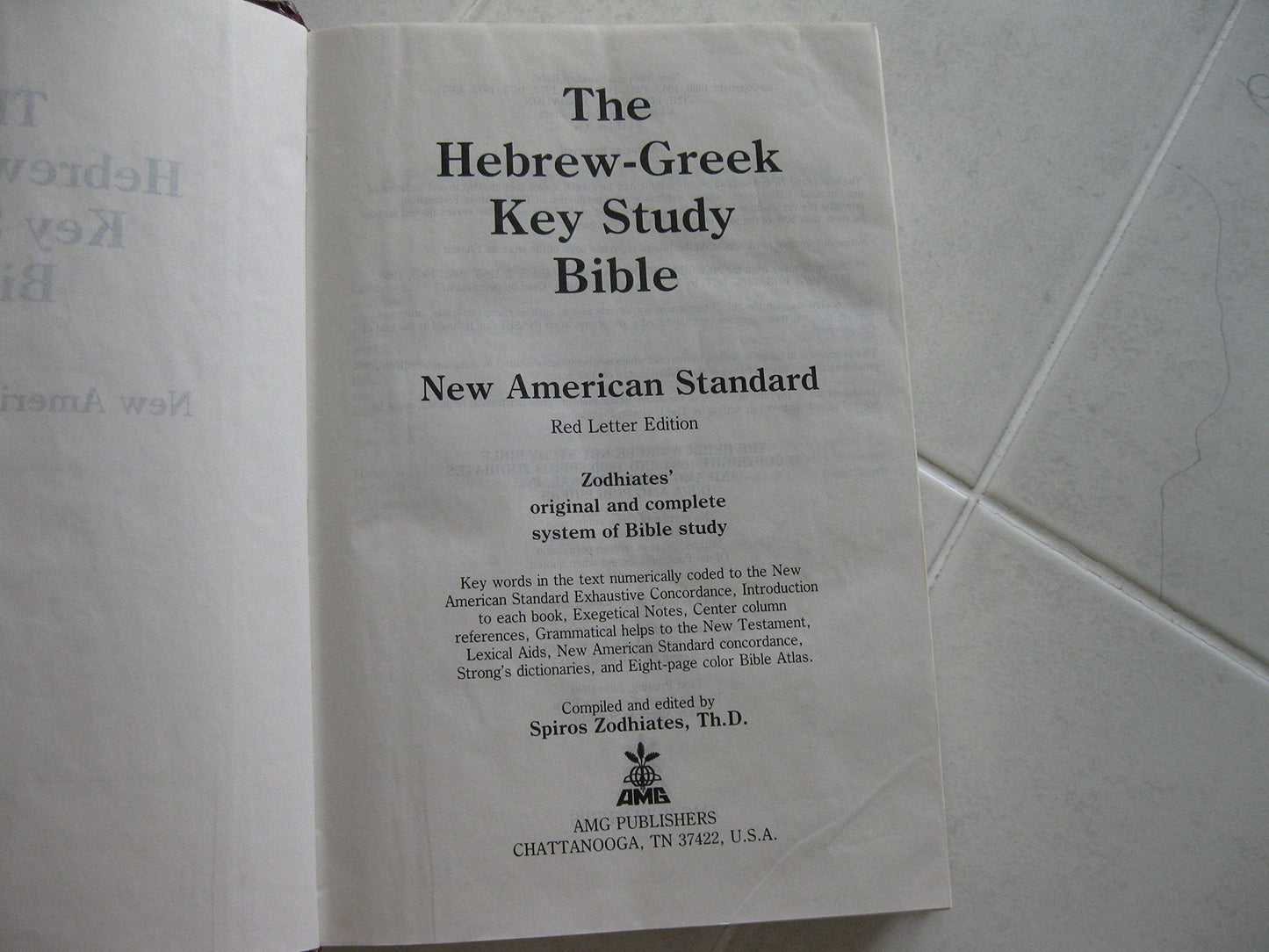 Hebrew-Greek Key Word Study Bible: New American Standard Bib