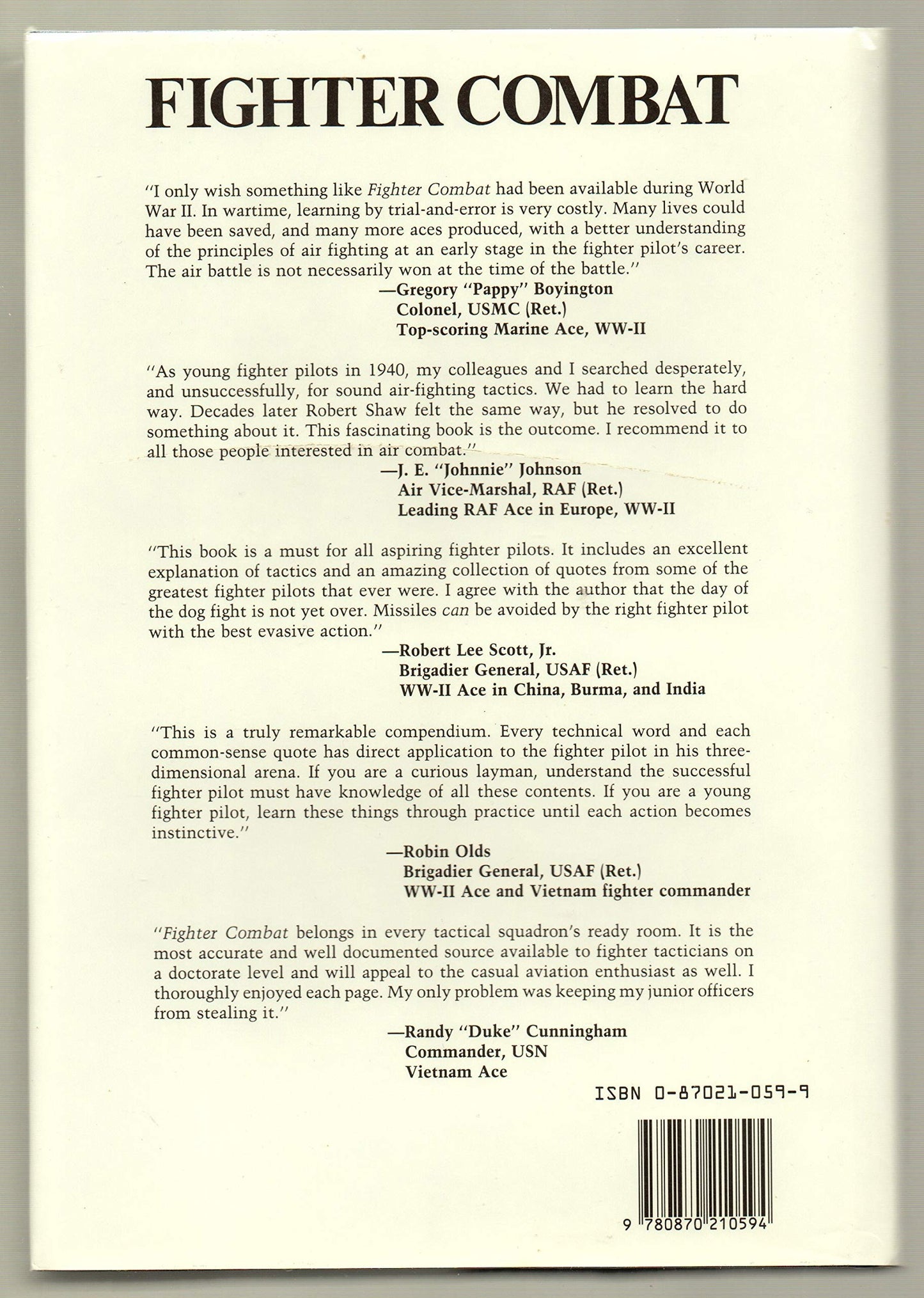 Fighter Combat: Tactics and Maneuvering by Shaw, Robert L