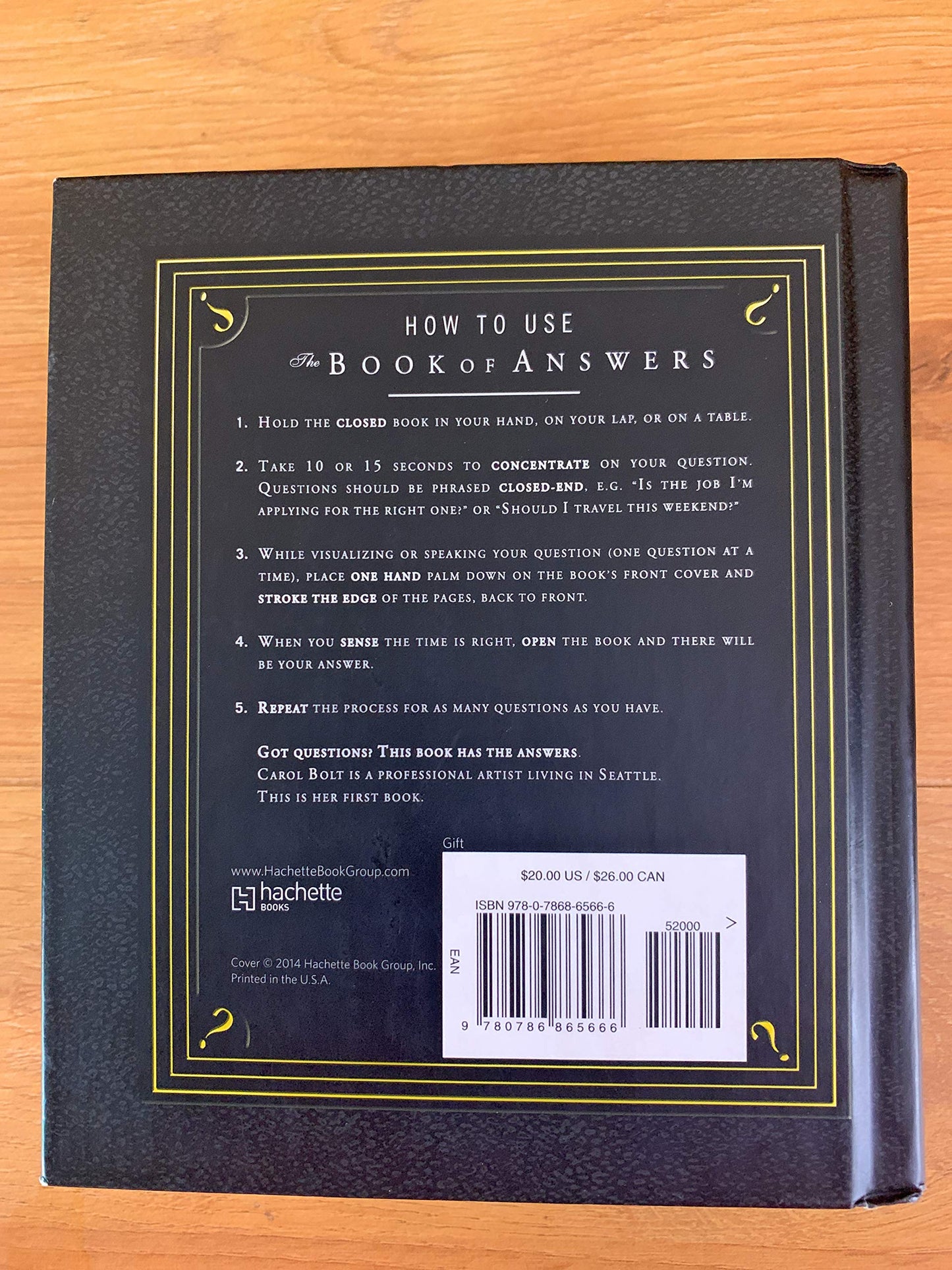 The Book of Answers by Bolt, Carol