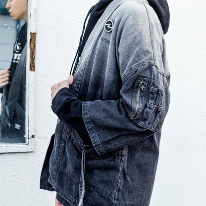 LALKW91 Denim Samurai Shirt