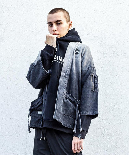 LALKW91 Denim Samurai Shirt
