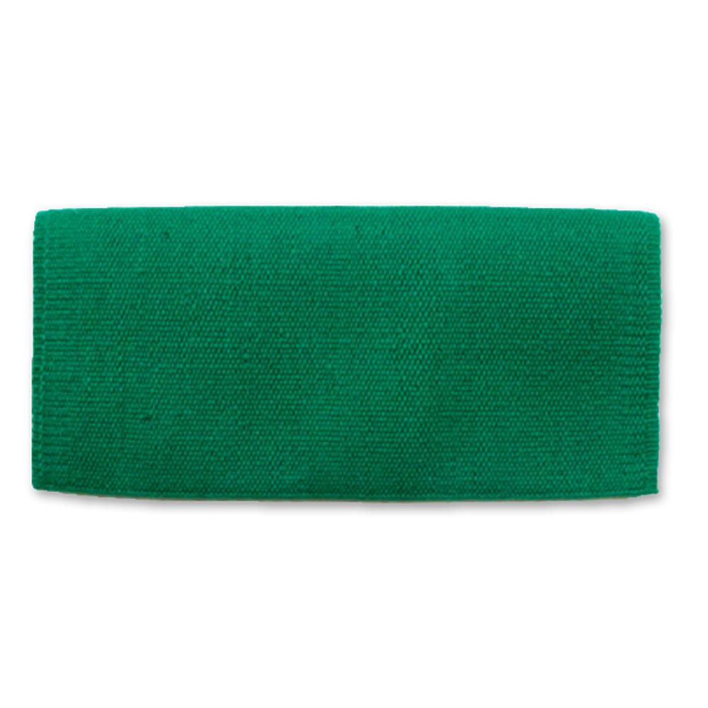 1314-70 San Juan Solid Kelly Green 36x34 New Zealand Wool Saddle Blanket KELLYGREEN