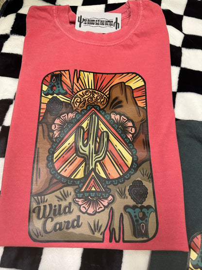 Boho Wild Card tee  - Comfort Colors
