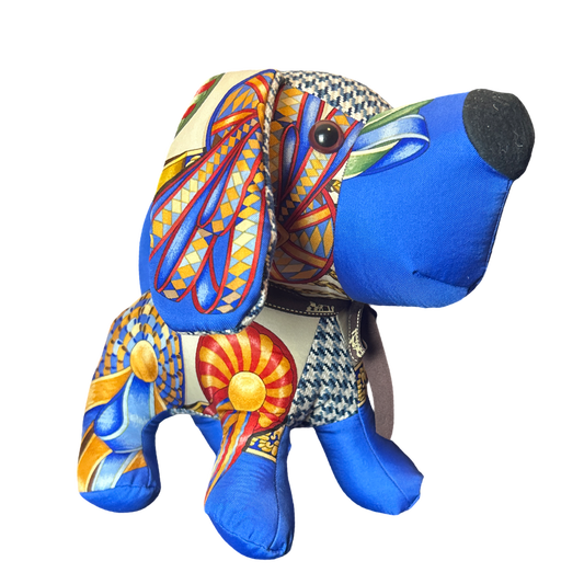 Rubans du Cheval Vintage Silk Scarf Loyal Puppy