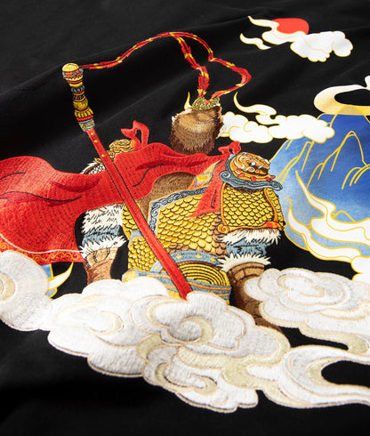 Monkey King Embroidery Hoodie