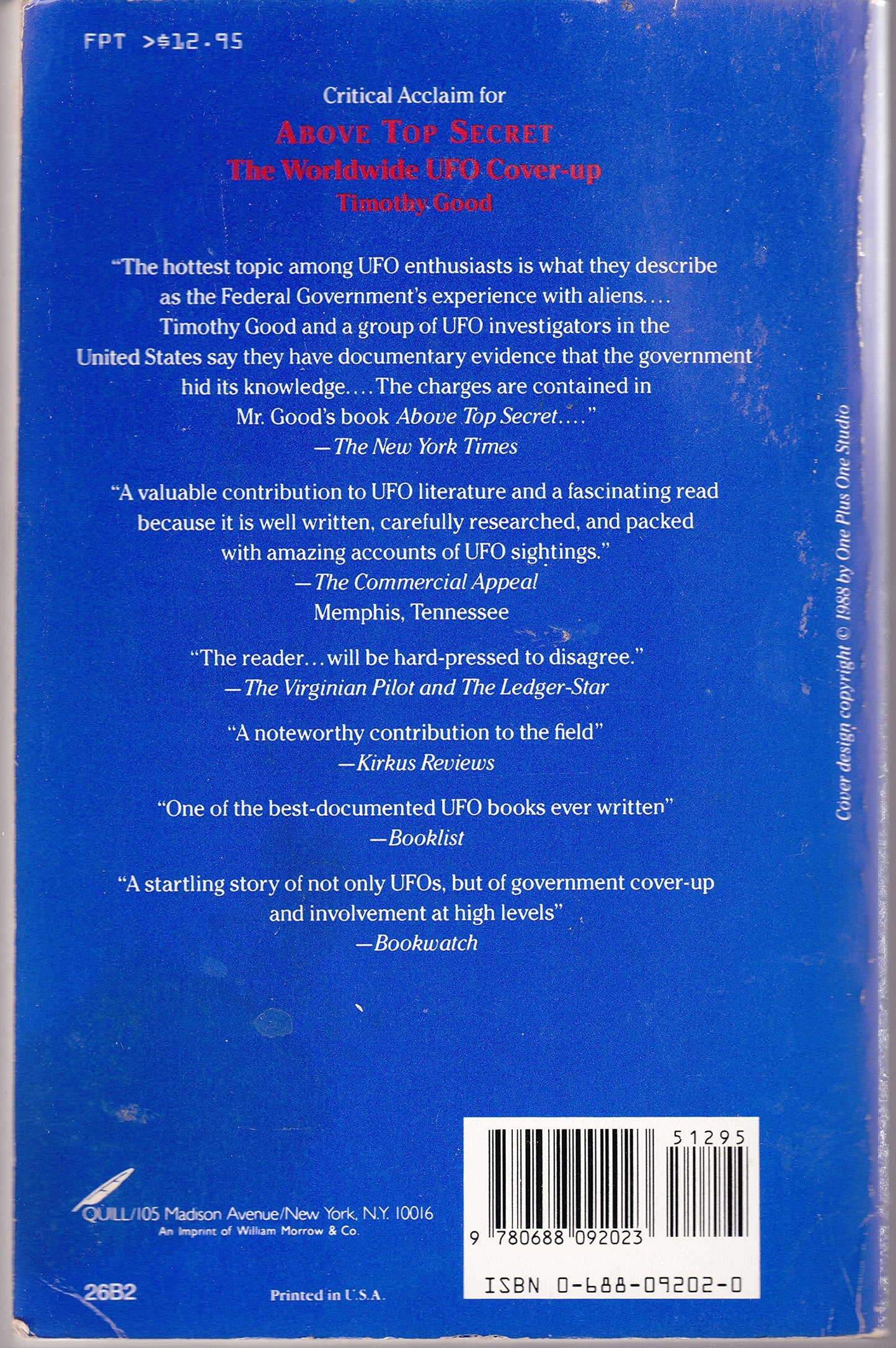 Above Top Secret: The Worldwide U.F.O. Cover-Up by Good, Tim