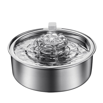 Stainless Steel Smart Pet Water Dispenser with Automatic Circulation and Filtration, Large Capacity Feeder for Cats and Dogs