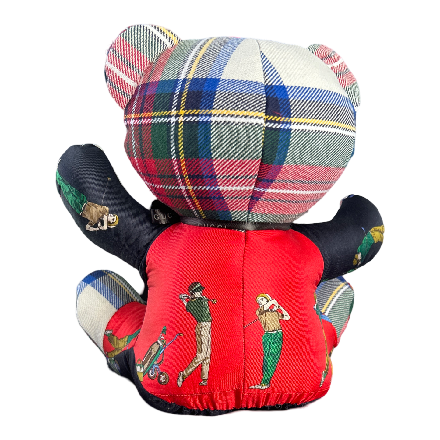 Tee Time Vintage Silk Scarf Tender Teddy Bear