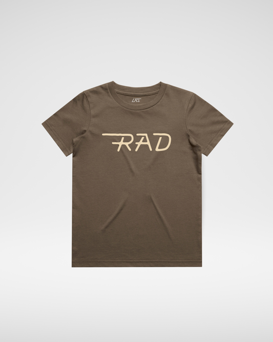 THE RAD TEE - BROWN (FRONT ONLY)