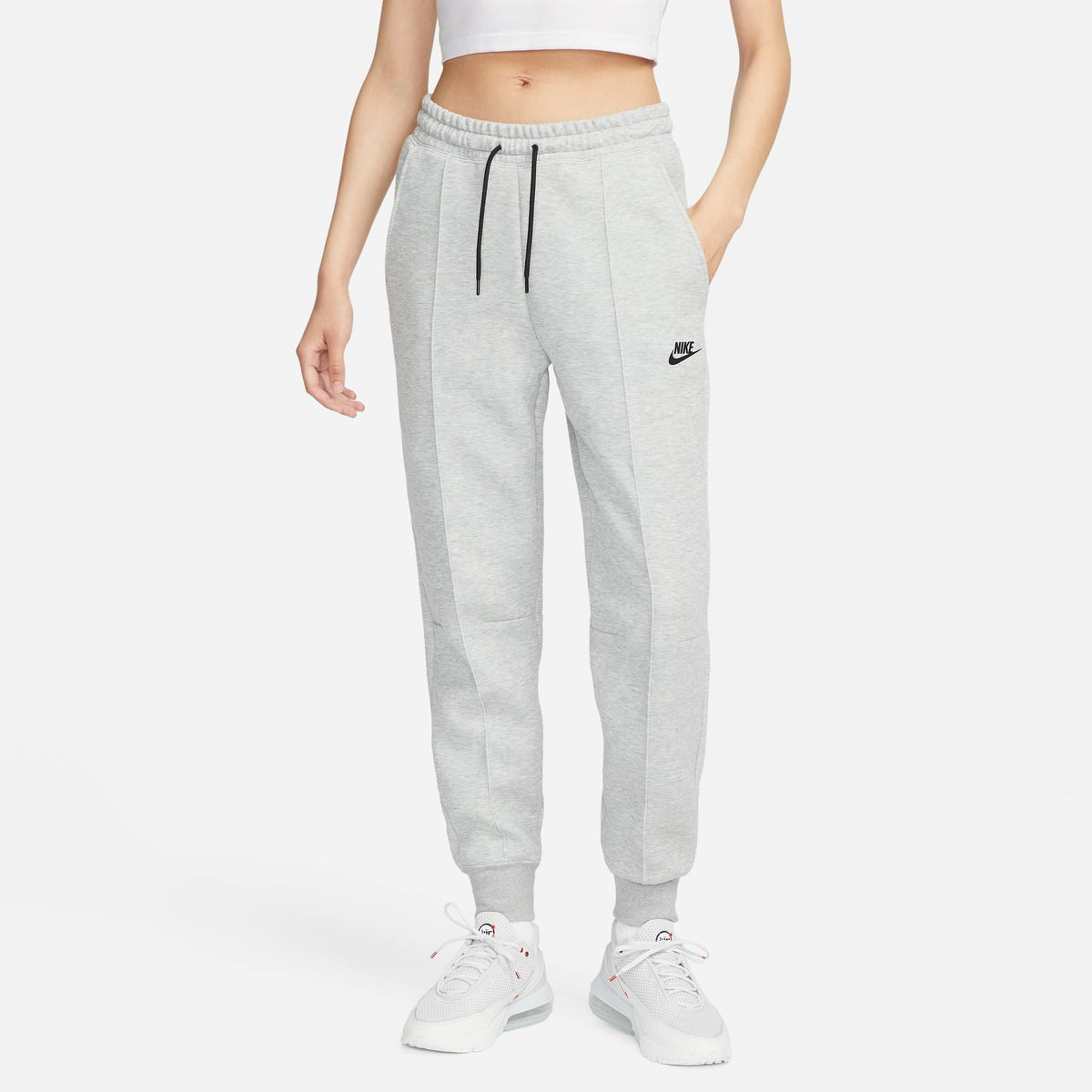 Nike Womens Sportswear Tech Fleece - Dark Grey Heather/Black
