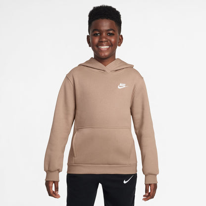 Nike Big Kids Sportswear Club Fleece Hoodie - Hemp