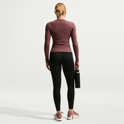 Nike Womens One High-Waisted 7/8 Leggings - Black/White