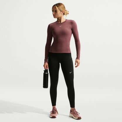 Nike Womens One High-Waisted 7/8 Leggings - Black/White